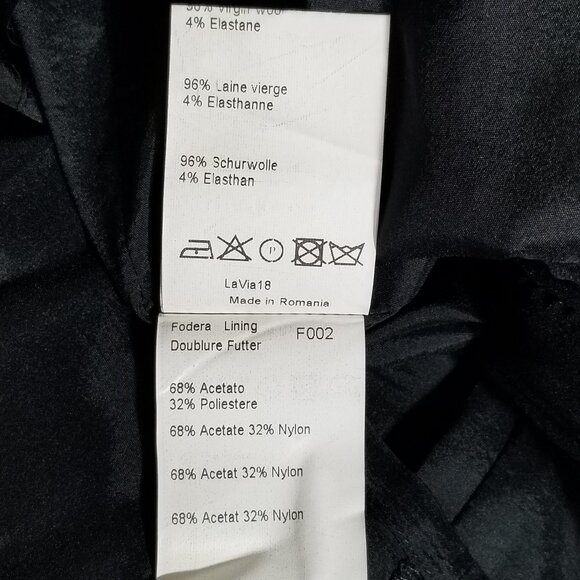 LaVia 18 Black Shift Dress Sleeveless Sheath Structured Career Corpcore EU 50 - Picture 12 of 12